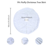 Gaeaspace  -  90/120cm Christmas Tree Skirts Plush Mat Christmas Decor for Home Tree Surround Base Mat Xmas Ornament New Year Gift