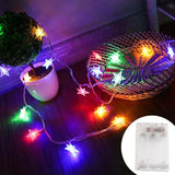 Gaeaspace  -  LED String Lights Outdoor Star Chain Lights Garland Lights Bulb Fairy Lights Party Home Wedding Garden Christmas Decor