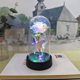 Gaeaspace  -  LED Light Foil Flower Artificial Rose Flowers Night Lamp Valentines Day Gift For Girlfriend Eternal Rose Wedding Decorative Gift