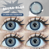 Gaeaspace  -  Big Diameter Blue Lenses 14.5mm Lenses Colored Contact Lenses for Eyes Big Eye Lenses Natural Look Lenses