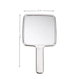 Gaeaspace  -  Ins Liquid Shape Square Mirror Mini Hand-Held Desktop Cosmetic Makeup Mirror Travel Metallic Portable Beauty Mirror For Handbag