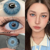 Gaeaspace  -  1 Pair New Natural Colored Contact Lenses for Eyes Blue Lenses Green Eye Lenses Brown Lenses Yearl Gray Contact Lenses