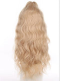 Gaeaspace  -  Golden Lolita Role Play Wig Blonde Short Wavy Synthetic Hair Wig with Bangs Heat Resistant Brown Hair