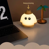 Gaeaspace  -  Mini Desktop LED Cute Night Lamp Creative USB Rechargeable Portable Cartoon Table Lamp For Coffee Bar Home Decor Hotel Bedroom