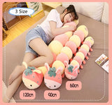 Gaeaspace  -  Cute Cartoon 90/120CM Caterpillar Pillow Home Bedroom Girls Sleeping Throw Pillow Living Room Sofa Cushion Bay Window Pillow