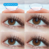 Gaeaspace  -  transparent Colored Contact Lenses soft for eyes small Beauty Pupil myopia prescription degree yearly natural new big