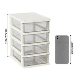 Gaeaspace  -  1Pc Storage Box,Space-Saving Clear Drawer Organizer (2/3/4-Tier) Sort Office,Home,dormitory,Makeup, Pens, Jewelry, Stationary ﻿