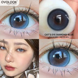 Gaeaspace  -  2pcs/pair Natural Colored Contact Lenses for Eyes Color Spectacle Lens for Myopia Beauty Pupil Comestic Color Lens Eyes