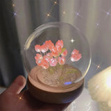 Gaeaspace  -  Artificial Tulip Flower Night Light Handmade DIY Bedside Lamp LED Night Lamp Bedroom Decor Christmas Birthday Gifts Table Lamp