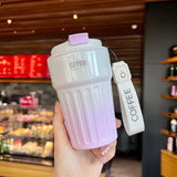 Gaeaspace  -  400/500ML Stainless Steel Coffee Thermos Bottle For Girls Thermal Mug Leakproof Vacuum Flask Cup Portable Travel Insulated Mugs