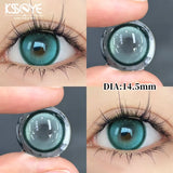 Gaeaspace  -  2Pcs Kroean New Colored Contact Lenses with Prescription Myopia Degree 0.00- 8.00 Soft Lens Eye Magic Ice Extract