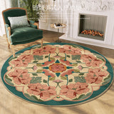 Gaeaspace   -  Carpet for Living Room Retro Pastoral Floral Large Area Plush Rug Home Decoration IG Fluffy Cloakroom Bedroom Mat ковер Tapete