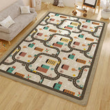 Gaeaspace  -  Simple Large Area Washable Living Room Carpet Cartoon Soft Non Slip Bedroom Carpets Sthickened Plush Children Room Crawling Rug