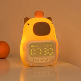 Gaeaspace  -  Capybara Night Light Children Alarm Clock Night Lamp Cute Shape Charging Timing Snooze Lighting Desktop Decoration Children Gift