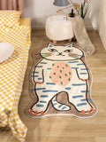 Gaeaspace  -  Irregular Cartoon Living Room Decoration Carpets Cute Cat Girl Bedroom Bedside Carpet Plush Cloakroom Rug Soft Coffee Table Rugs