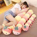 Gaeaspace  -  Cute Cartoon 90/120CM Caterpillar Pillow Home Bedroom Girls Sleeping Throw Pillow Living Room Sofa Cushion Bay Window Pillow