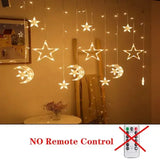 Gaeaspace  -  Christmas Decor String Garland Curtain Light LED For Wedding Home Christmas Tree Ornament Navidad Xmas Gift New Year