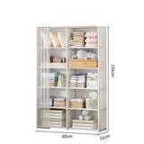 Gaeaspace  -  Dustproof Simple Wardrobe Home Bedroom Dormitory Plastic Multi-Layer Clothing Quilt Toys Books Debris Storage Cabinet