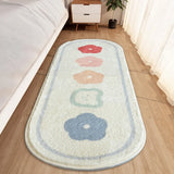 Gaeaspace  -  INS Flower Fluffy Soft Bedroom Carpet Cute Bedside Rug Kids Room Non-Slip Baby Playmats Long Living Room Mats