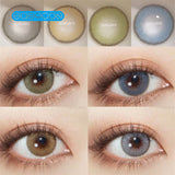 Gaeaspace  -   green Colored Contact Lenses soft for eyes small Beauty Pupil myopia prescription degree yearly natural new big