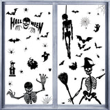 Gaeaspace  -  Halloween Giant Ghost MonsterGhost Shadow Window Sticker Witch Death Bat Skeleton Helloween Party Decor Electrostatic Sticker