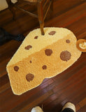 Gaeaspace  -  Cartoon Cheese Bedside Carpet, Special-Shaped, Thickened, Anti-Slip, Bedroom Floor Mat, Living Room Door Carpet, Cute