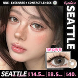 Gaeaspace  -  1 Pair Natural Color Contact Lenses Pink Contact Purple Gray Eye Colored Lenses Colorful Makeup Soft Beautiful Pupil