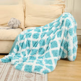 Gaeaspace  -  Winter Fluffy Soft Blankets  Long Faux Coral Fleece Blanket Warm Plush Cozy  Throw Bed Sofa  Home Decor