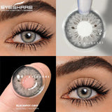 Gaeaspace  -  Natural Colored Contacts Lenses for Eyes 2pcs Blue Colored Contacts Beautful Pupils Yearly Eyes Brown Cosmetic Contacts