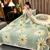 Gaeaspace  - Synthetic Lamb's Wool Autumn Winter Warm Blankets for Bed 3 Layers Thicken Milk Velvet Blanket Warmth Fluffy Weighted Blanket