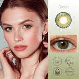 Gaeaspace -  3 Tone Colored Contacts for Eyes Color Contact Lenses Brown Contact Lens Beauty Pupilentes Cosmetic Eye Contacts Lens