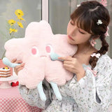 Gaeaspace  -  Kawaii Plush Sakura Flower Pillow Stuffed Soft Pink Cherry Blossom Throw Pillow Cushion Home Sofa Decoration Pillow