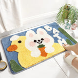 Gaeaspace  -  Kawaii Carpet Cartoon Rabbit Plush Carpets Non-slip Bedside Living Room Floor Mat Japan Korean Area Rugs Bedroom Soft Fluffy Mat