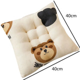 Gaeaspace  -  Simple Square Cute Cushion 40CM Office Warm Thickened Seat Cushion Home Sofa Cushion Bay Window Tatami Futon Chair Cushions