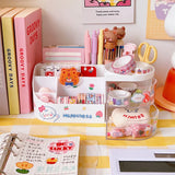 Gaeaspace  -  Kawaii Desktop Pen Holder for Girls Cute Storage Box Organizer Stationery Holder Pencil Holders Back To School Desk Accessories