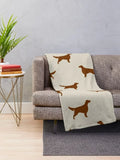 Gaeaspace  -  Irish Setter Silhouette(s) Throw Blanket Thermals For Travel Beautifuls blankets ands warm for winter Blankets