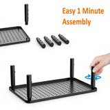 Gaeaspace  -  Elevated Computer Racks Flat Screen Metal Laptop Printer Shelf TV Monitor Riser Desktop Stand  3 Height Adjustable Holders Racks