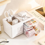 Gaeaspace  -  Cute Storage Box Large Capacity Pen Holder Student Desktop Handbook Stationery Storage Box Drawer Ins Home Office Storage Bins