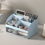 Gaeaspace  -  Office Desktop Stationery Storage Box Document Pen Container Sundry Storage Rack Home Study Stationery Drawing Book Organizer