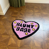 Gaeaspace  -  Aesthetic Tufting Love Shape Tufted Rugs Bedroom Rug Soft Fluffy Bedside Carpet Floor Pad Mat Doormat Home Room Decor