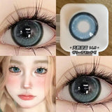 Gaeaspace  -  1Pair Colorcon Contact Lenses for Eyes Color Cosplay Lenses Beautiful Pupil Yearly Blue Eye Lenses Round Soft Cosmetics