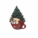 Gaeaspace  -  New Small Animal Christmas Cup Night Light Resin Crafts Home Desktop Christmas Tree Light String Decoration Ornaments