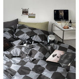 Gaeaspace  -  Nordic Style Duvet Cover Black And White Zebra Fringe Simple Bedding Set Single Double Queen Full King Size With Pillowcase