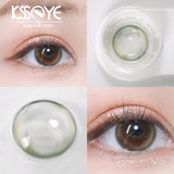 Gaeaspace  -  2Pcs Eyes Contacts Lenses with Diopter Fashion Soft Myopia Colored Lenses for Eyes Makeup Diameter 14.2mm Fast Shipping