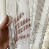 Gaeaspace  -  American and Korean style garden white screen curtains perforated free installation velcro window floating window