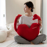 Gaeaspace  -  Heart Shaped Pillow Plush Wool Cushion Living Room Home Decor Pillows for Sofa Creative Rest Waist Throw Pillow Birthday Gifts