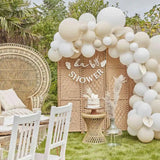 Gaeaspace  -  134 pieces sand white/gold balloon garland arch kit balloons Decorative balloons for party/baby shower/wedding birthday party