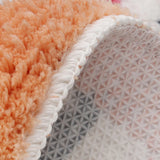 Gaeaspace  -  Fluffy Geometric Bathmat Tufting Black White Bathroom Rug Tub Side Carpet Entrance Floor Mat Anti Slip Pad Aesthetic Home Decor