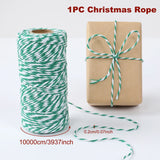 Gaeaspace  -  Christmas Wrapping String Rope Merry Christmas Decoration For Home Navidad Natal Noel Gift Box Packaging Rope New Year