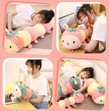 Gaeaspace  -  Cute Cartoon 90/120CM Caterpillar Pillow Home Bedroom Girls Sleeping Throw Pillow Living Room Sofa Cushion Bay Window Pillow